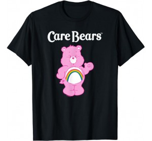 Care Bears Vintage Classic Cheer Bear Rainbow Belly Badge T-Shirt